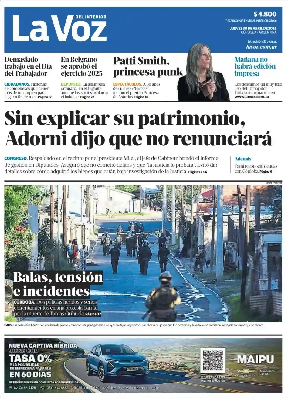 Evolucion Streaming | FM PUPULAR CUENCA - Tapa del diario La Voz