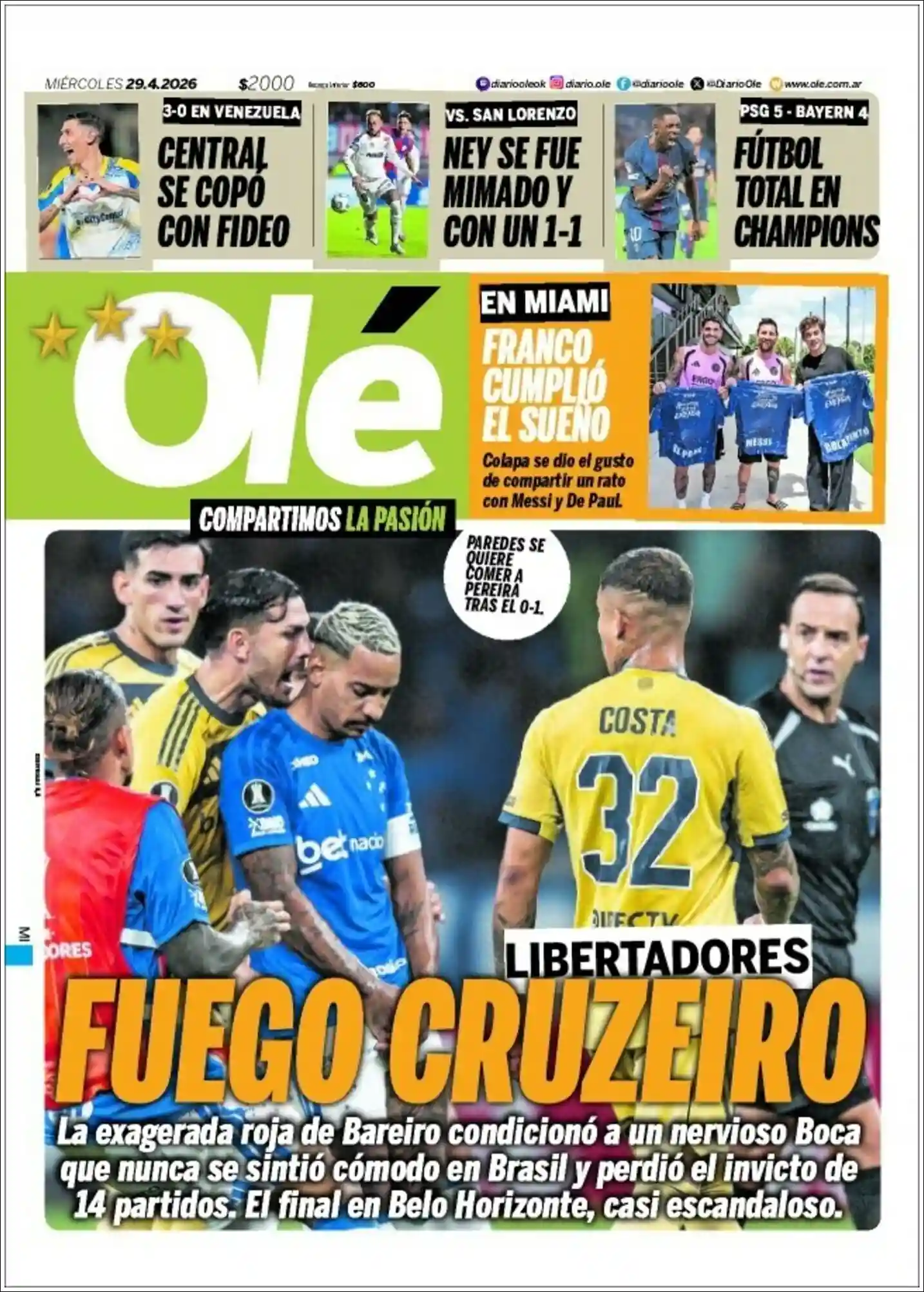 Evolucion Streaming | FM PUPULAR CUENCA - Tapa del diario Ole